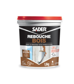 Enduit pâte rebouche bois SADER Gamme GSA 1,5kg