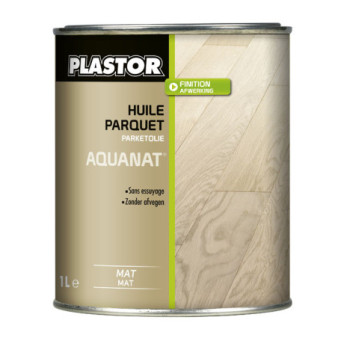Huile pour parquet PLASTOR Aquanat effet bois nu 1L