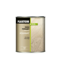 Huile pour parquet PLASTOR Aquanat incolore mat 1L