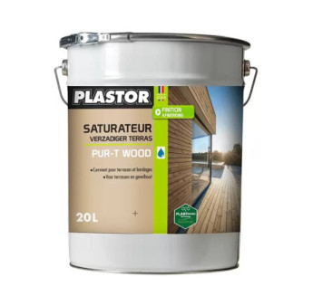 Saturateur PLASTOR Pur-T Wood incolore 20L