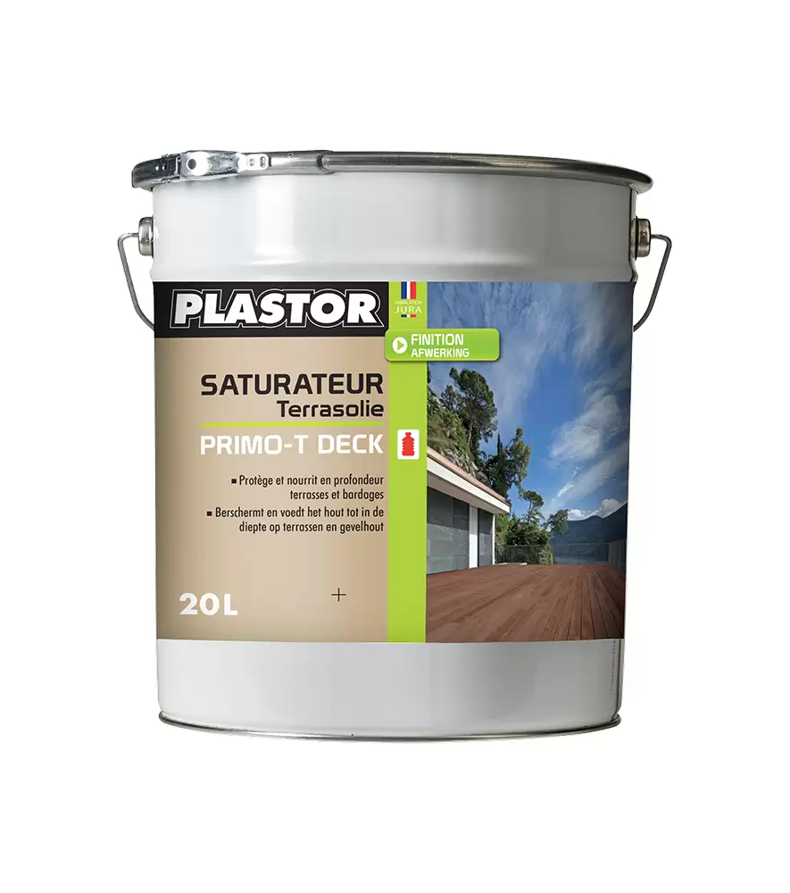 Saturateur PLASTOR Primo-T Deck incolore 20L Saturateur PLASTOR Primo-T Deck incolore 20L