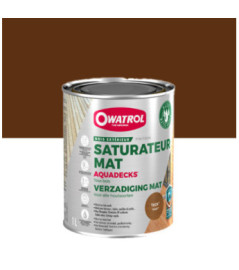 Saturateur pour tous bois OWATROL Aquadecks teck 1L