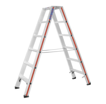 Escabeau double à marches HYMER 2x6 marches 802412 802412