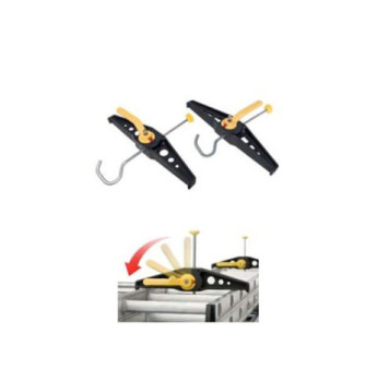 Kit de 2 supports d'échelles pour galerie de toit HYMER aluminium