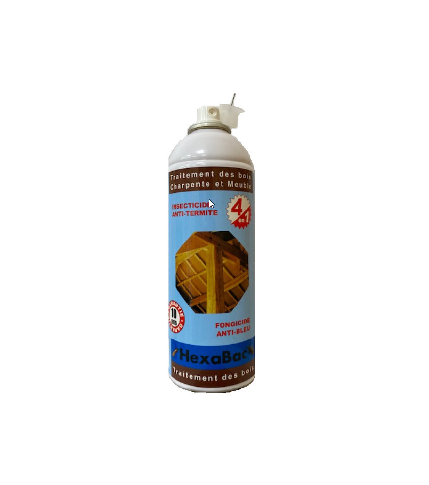 Traitement bois HEXABAC multi-usages aérosol 400ml Traitement bois HEXABAC multi-usages aérosol 400ml