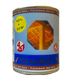 Traitement bois HEXABAC multi-usages 0,5L