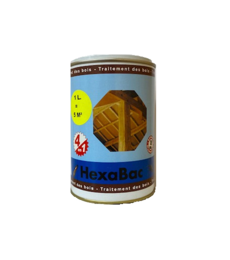 Traitement bois HEXABAC multi-usages 1L Traitement bois HEXABAC multi-usages 1L