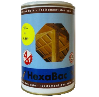 Traitement bois HEXABAC multi-usages 1L