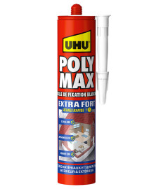 Colle Mastic POLY MAX Extra Fort UHU blanc 300g