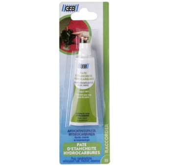 Pâte d'étanchéité hydrocarbures GEB pour raccords à visser ou joints plats métalliques 20ml