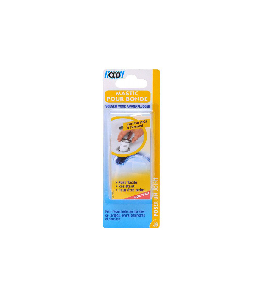 Mastic d'étanchéité pour bonde GEB cordon 8mmx43cm Mastic d'étanchéité pour bonde GEB cordon 8mmx43cm