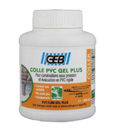 Colle PVC Gel+ avec pinceau GEB 250ml