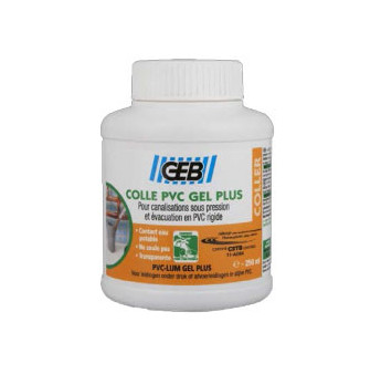 Colle PVC Gel+ avec pinceau GEB 250ml