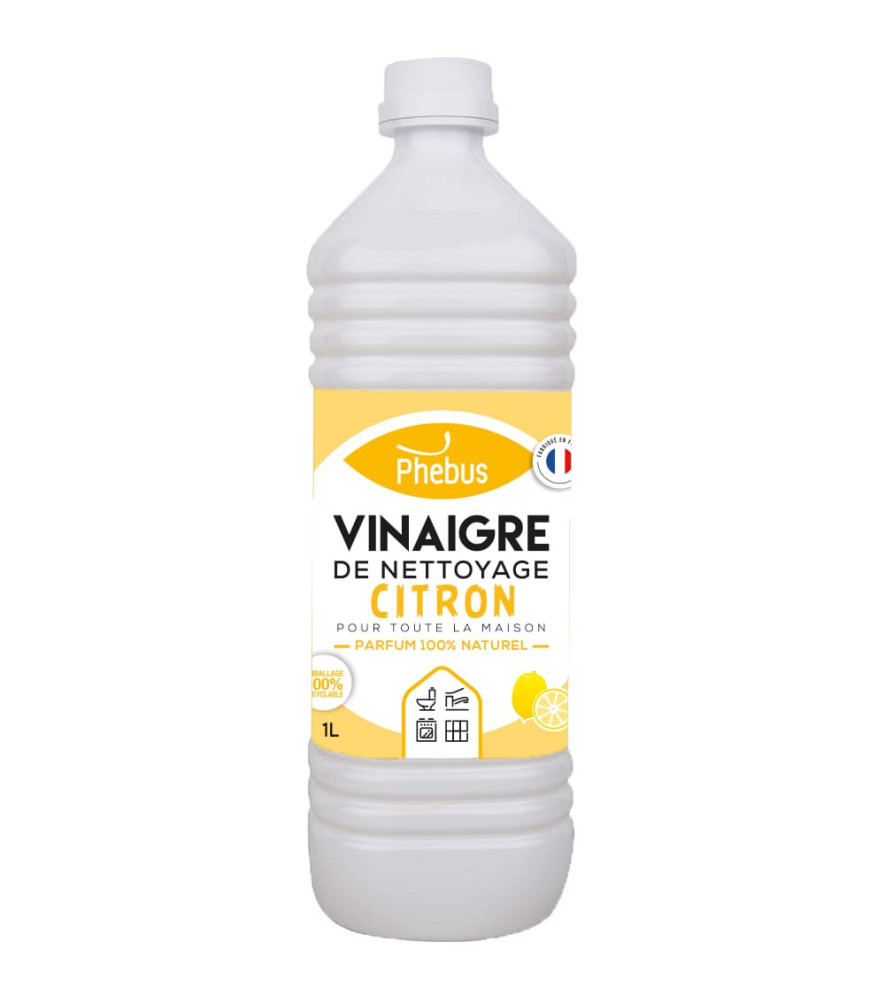 Vinaigre de nettoyage 9,5° PHEBUS citron 1L Vinaigre de nettoyage 9,5° PHEBUS citron 1L