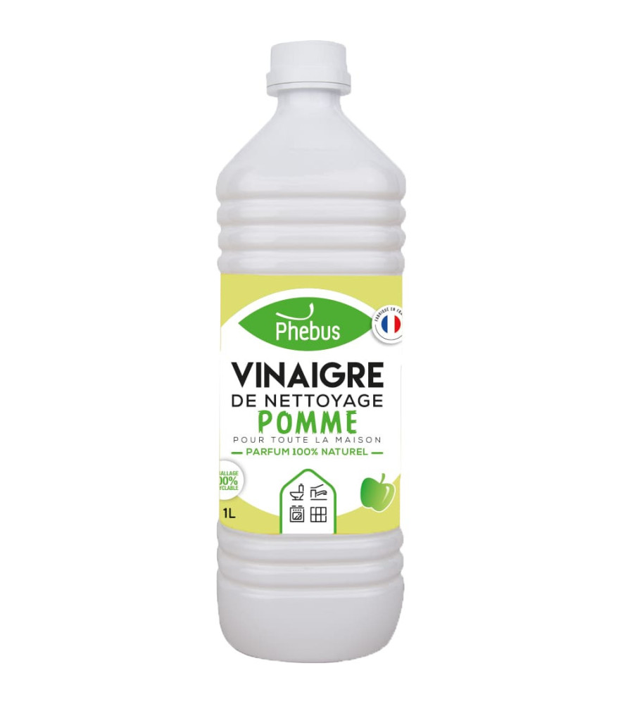 Vinaigre de nettoyage 9,5° PHEBUS pomme verte 1L Vinaigre de nettoyage 9,5° PHEBUS pomme verte 1L