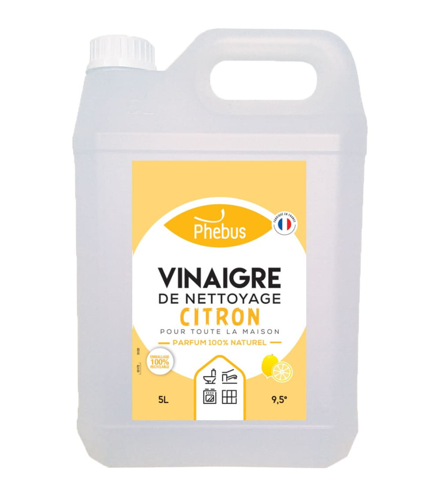 Vinaigre de nettoyage PHEBUS citron 5L Vinaigre de nettoyage PHEBUS citron 5L