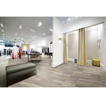 Revêtement de sol DECORALIA LVT clic 30 Chêne brun beige paquet de 2m² lames de 122x18,3cm