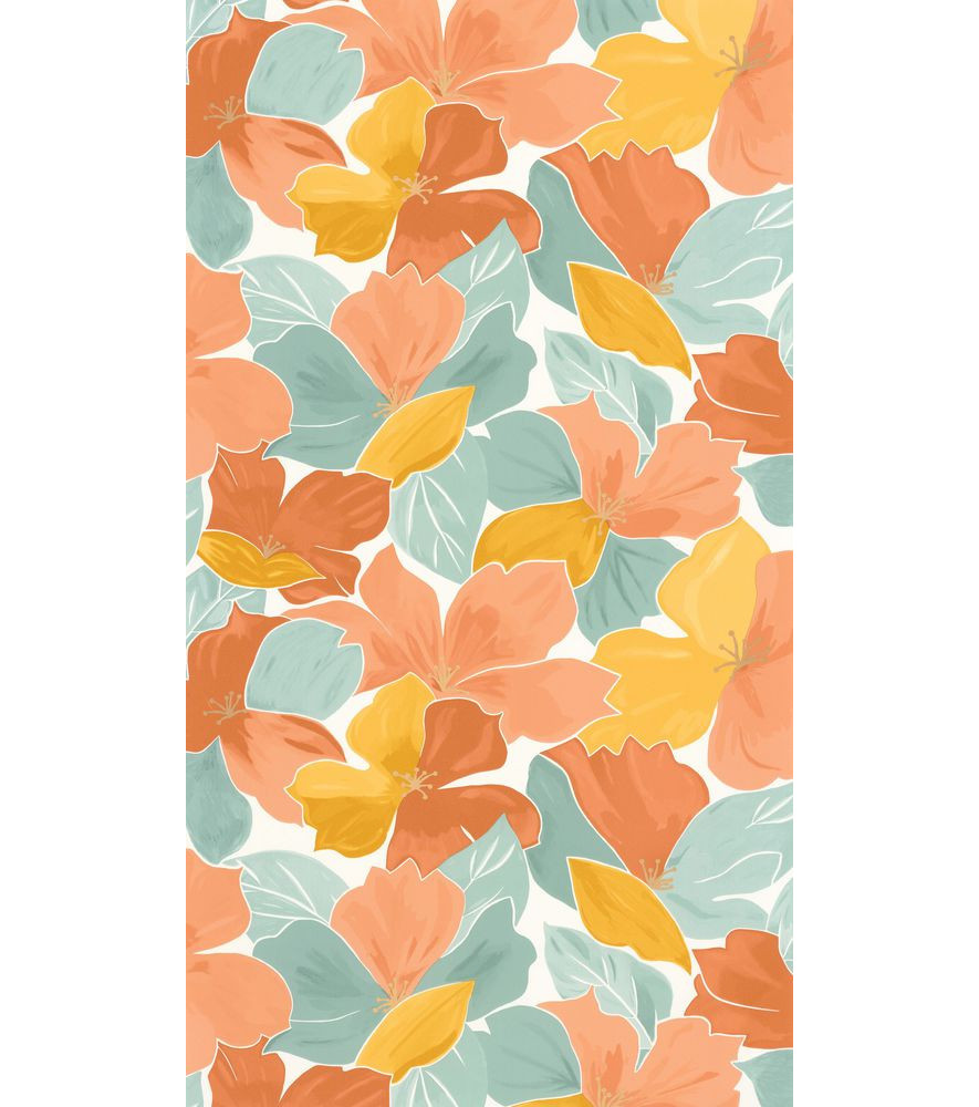 Papier Peint CASELIO Flower Power FLP101887023 Papier Peint CASELIO Flower Power FLP101887023