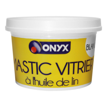 Mastic vitrier ONYX  blanc 1kg