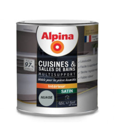 Peinture Cuisines & Bains satin ALPINA 0,5L nuage