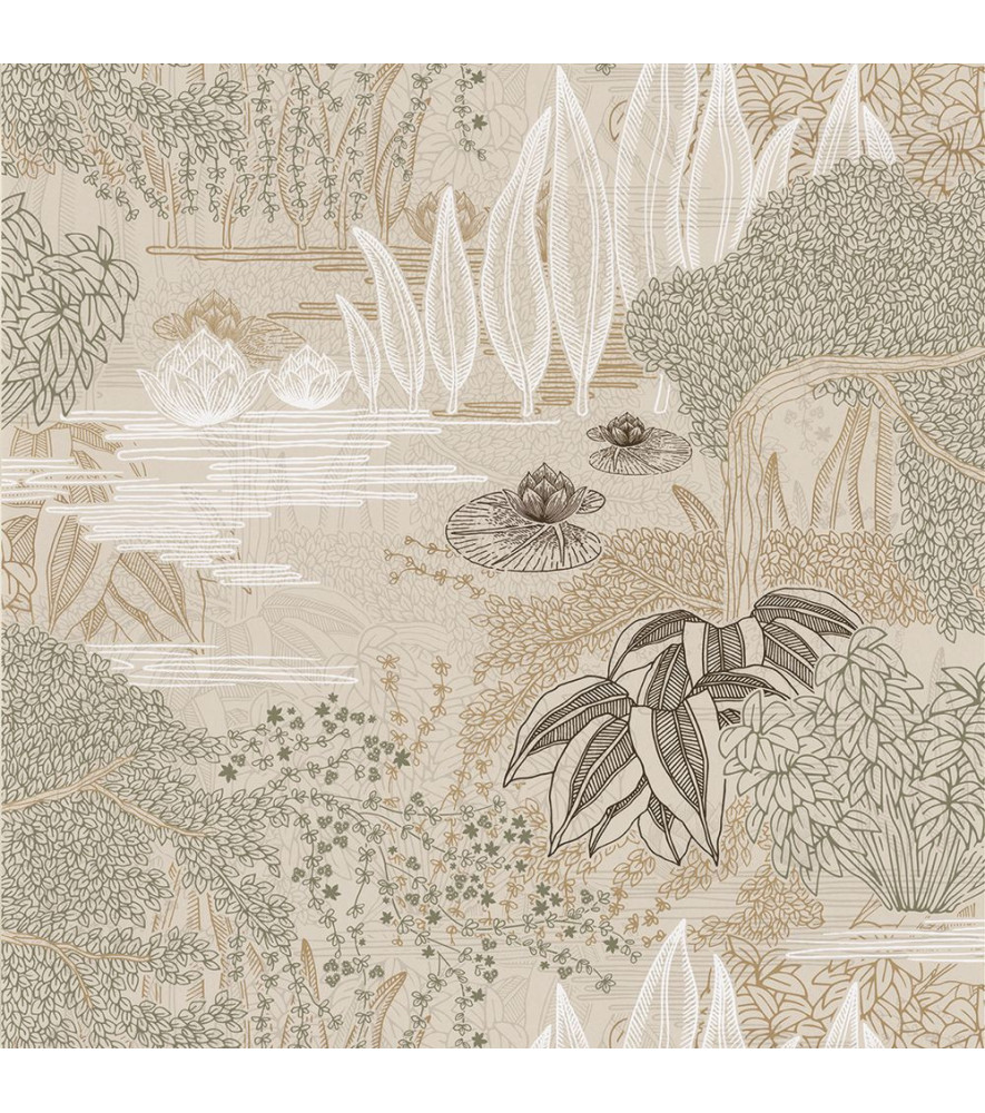 Papier Peint CASAMANCE Square Jasmin 75680100 Papier Peint CASAMANCE Square Jasmin 75680100