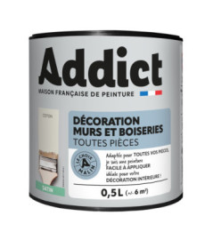 Peinture ADDICT Déco.M&Bois satin coton 0,5L