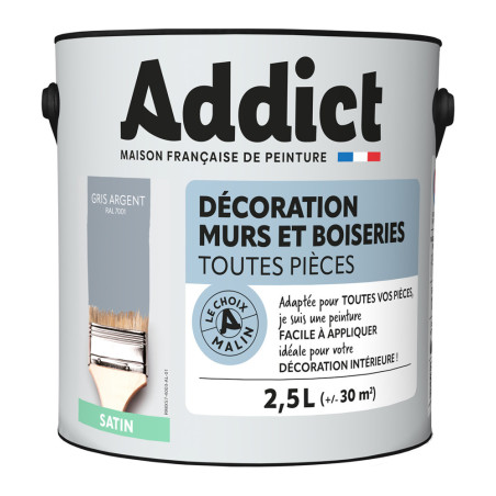 Peinture ID Les Enfants Craie noir 0,5L