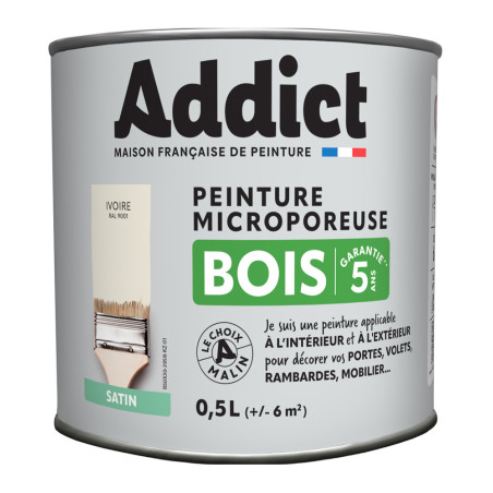 Peinture bois microporeuse LOXXO brun fauve 0,5L