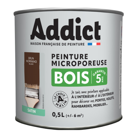 Peinture bois microporeuse LOXXO gris argent 0,5L
