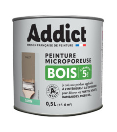 Peinture bois ADDICT glycéro satin galet 0,5L
