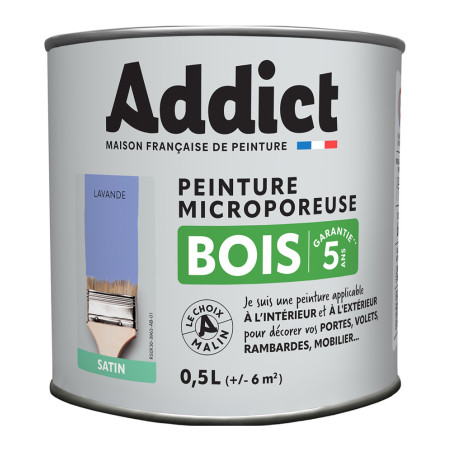 Peinture bois microporeuse LOXXO vert basque 0,5L
