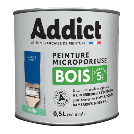 Peinture bois microporeuse LOXXO vert pâle 0,5L