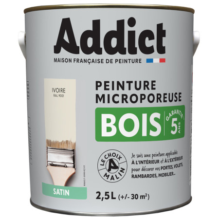 Peinture bois microporeuse LOXXO gris argent 2,5L
