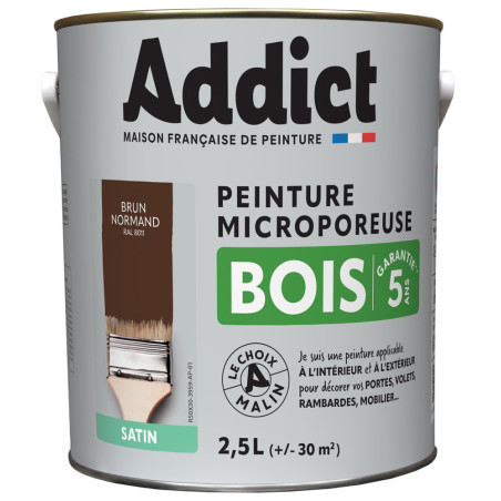 Peinture bois microporeuse LOXXO rouge basque 2,5L