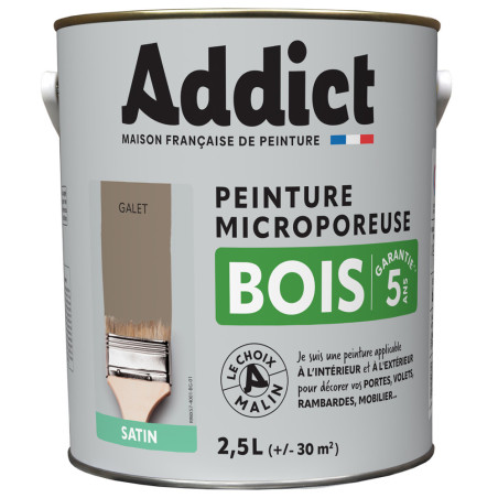 Peinture bois microporeuse LOXXO terre de Sienne 2,5L