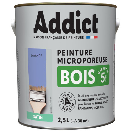 Peinture bois microporeuse LOXXO vert pâle 2,5L