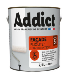 Peinture façade ADDICT 100% pliolite blanc 2,5L