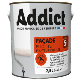 Peinture façade ADDICT 100% pliolite blanc 2,5L