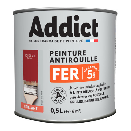 Peinture fer monocouche LOXXO vert pâle 0,5L