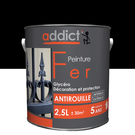 Peinture fer monocouche LOXXO gris anthracite 2,5L