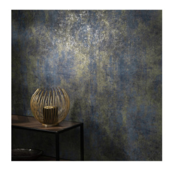 Papier Peint ERISMANN Collection ELLE DECORATION 4 10438-08 Bleu or
