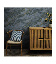 Papier Peint ERISMANN Collection ELLE DECORATION 4 10447-08 Bleu or