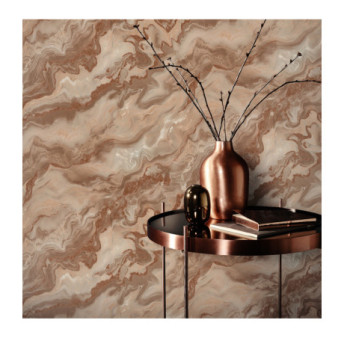 Papier Peint ERISMANN Collection ELLE DECORATION 4 10447-13 Terracotta
