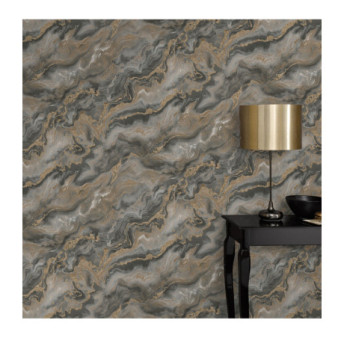 Papier Peint ERISMANN Collection ELLE DECORATION 4 10447-37 Or