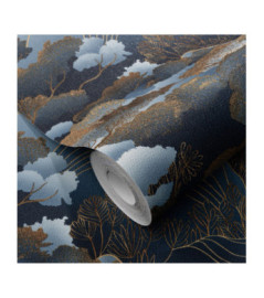 Papier Peint ERISMANN Collection ELLE DECORATION 4 10448-08 Bleu