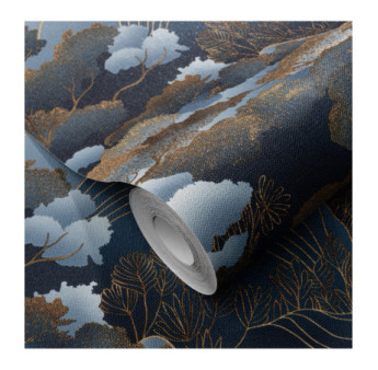 Papier Peint ERISMANN Collection ELLE DECORATION 4 10448-08 Bleu