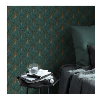 Papier Peint ERISMANN Collection ELLE DECORATION 4 10451-19 Vert eau
