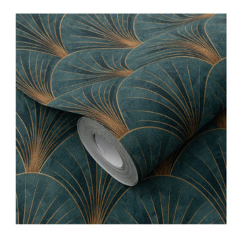 Papier Peint ERISMANN Collection ELLE DECORATION 4 10451-19 Vert eau