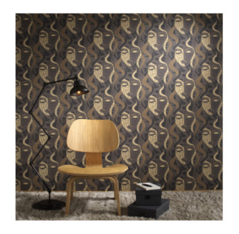 Papier Peint ERISMANN Collection ELLE DECORATION 4 10458-37 Marron