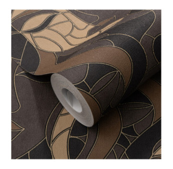 Papier Peint ERISMANN Collection ELLE DECORATION 4 10458-37 Marron